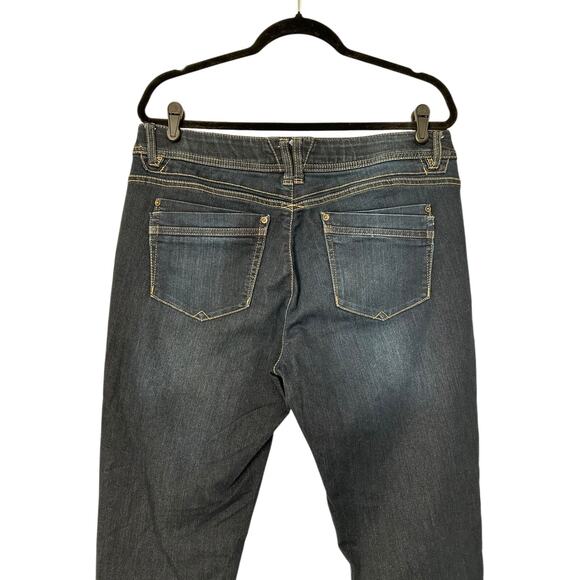 Democracy Ab Technology Jeans Womens Size 14 Faded Indigo Skinny Ankle Stretch - Picture 5 of 12